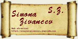 Simona Živančev vizit kartica
